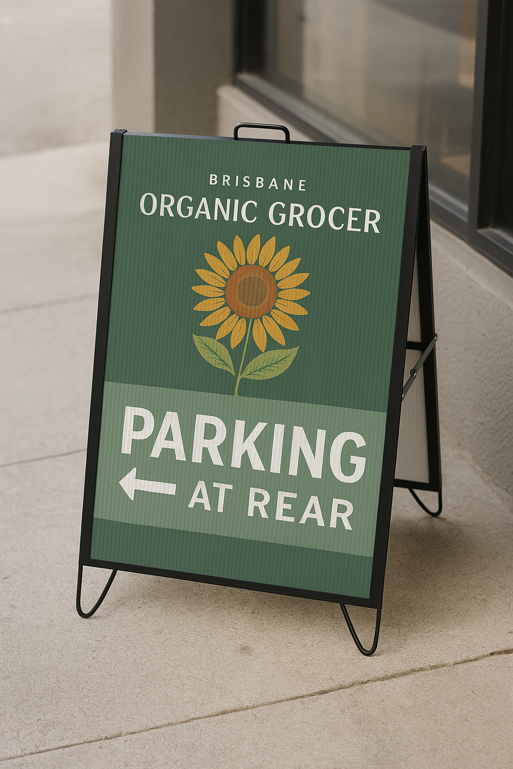 Corflute sign printing Brisbane A1 car park sign