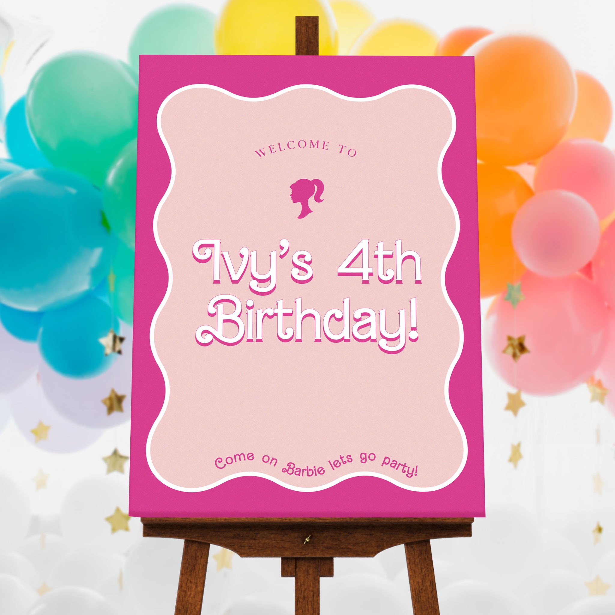 Birthday Party Corflute Signs