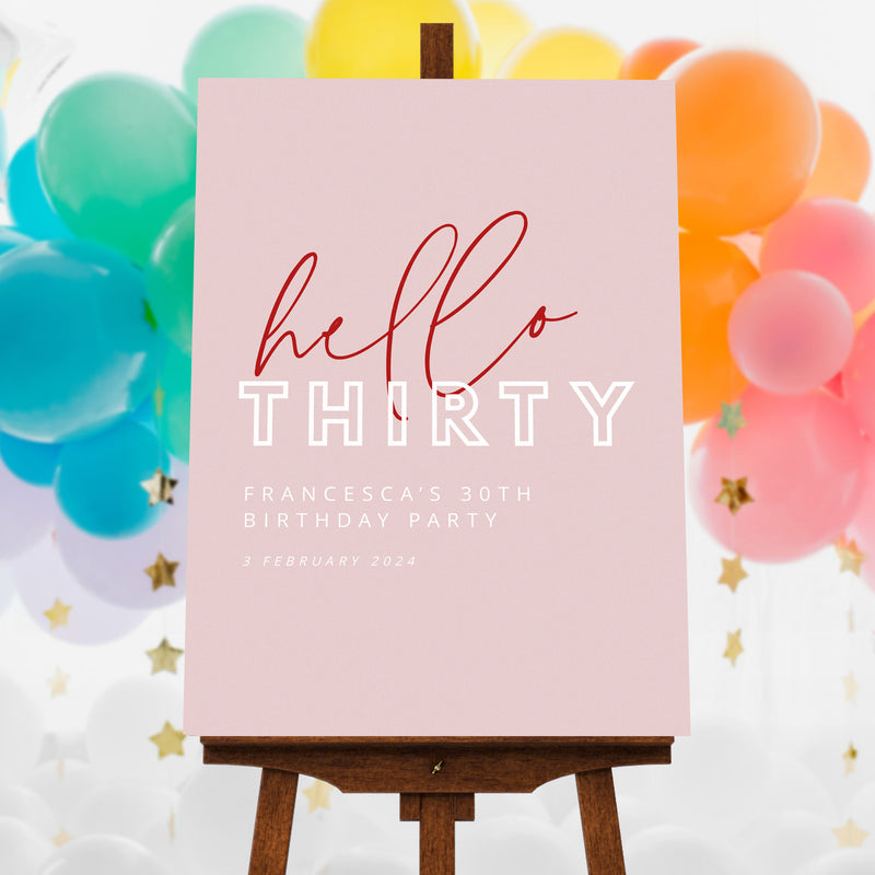 Birthday Party Corflute Signs