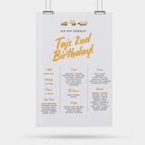 Birthday Party Corflute Signs