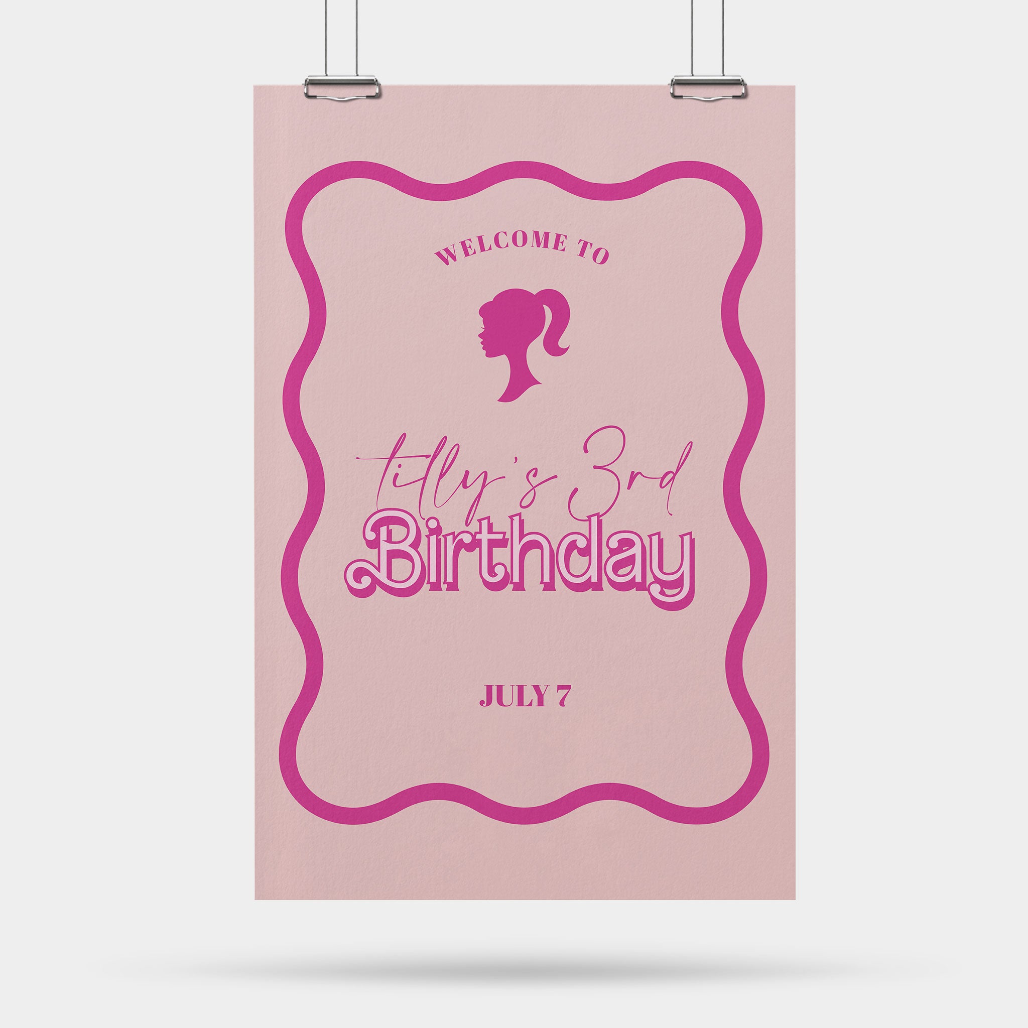 Birthday Party Corflute Signs