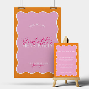 Hens Party Corflute Signs