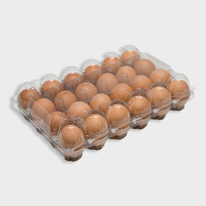 180 (sets) x 24 Egg Standard Traypack RPET Carton - Unlabelled *ONLY WHILE STOCKS LAST*