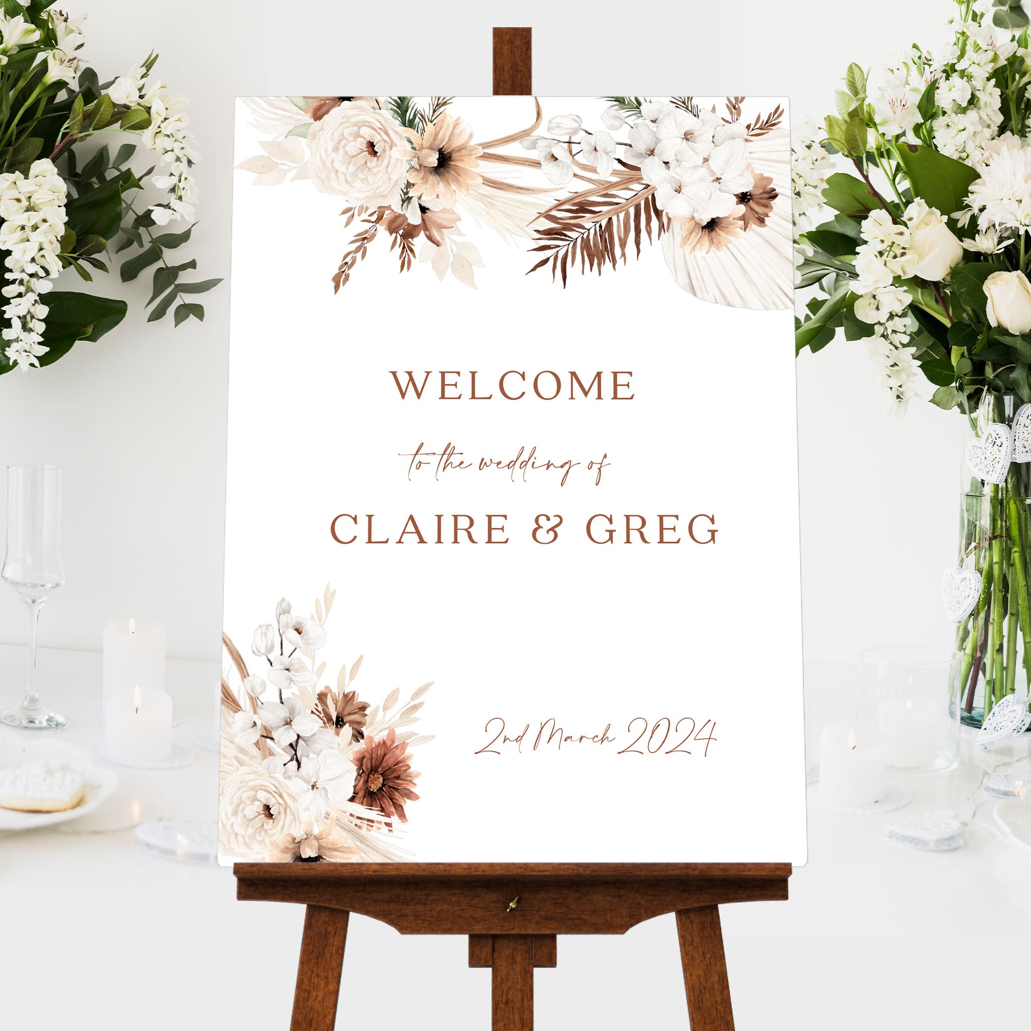 Wedding Corflute Signs