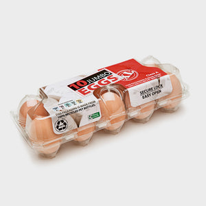 180 x - 10 Cell Jumbo RPET Vision Egg Cartons - Unlabelled