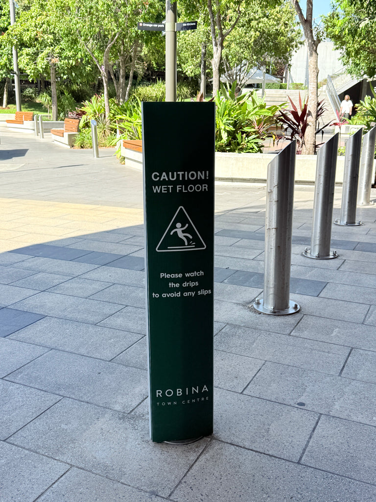 Custom Printed Triangle Bollard Cover Signs – Kuhn Corp Print & Packaging